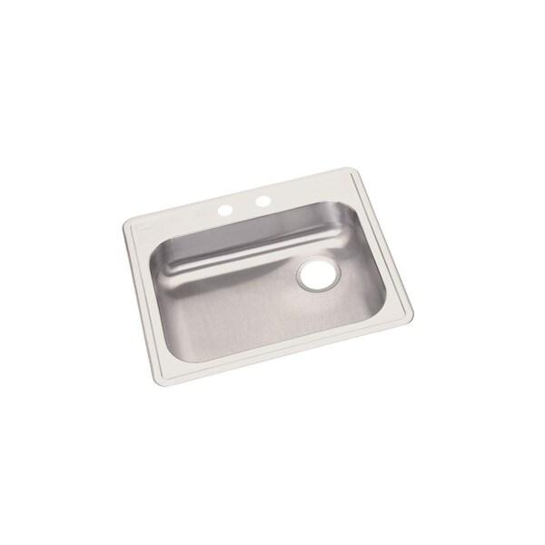 Dayton Stainless Steel 25 X 21-1/4 X 5-3/8 Single Bowl Top Mount Sink